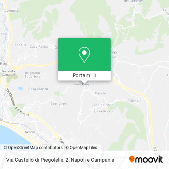 Mappa Via Castello di Piegolelle, 2