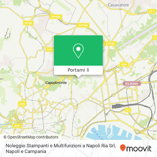 Mappa Noleggio Stampanti e Multifunzioni a Napoli Ria Srl