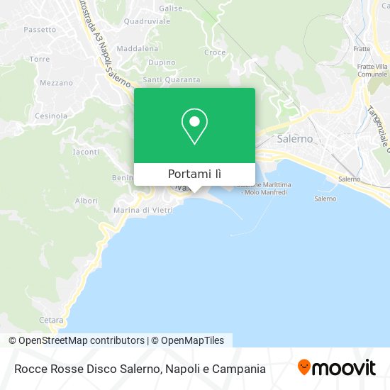 Mappa Rocce Rosse Disco Salerno