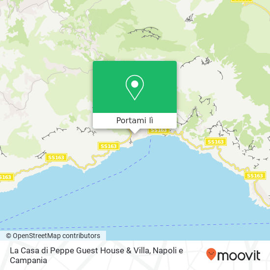 Mappa La Casa di Peppe Guest House & Villa