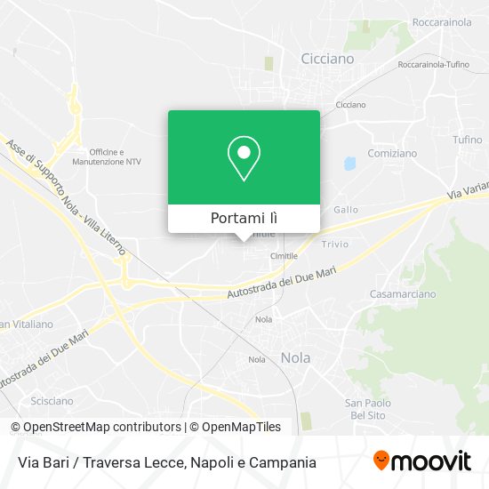 Mappa Via Bari / Traversa Lecce