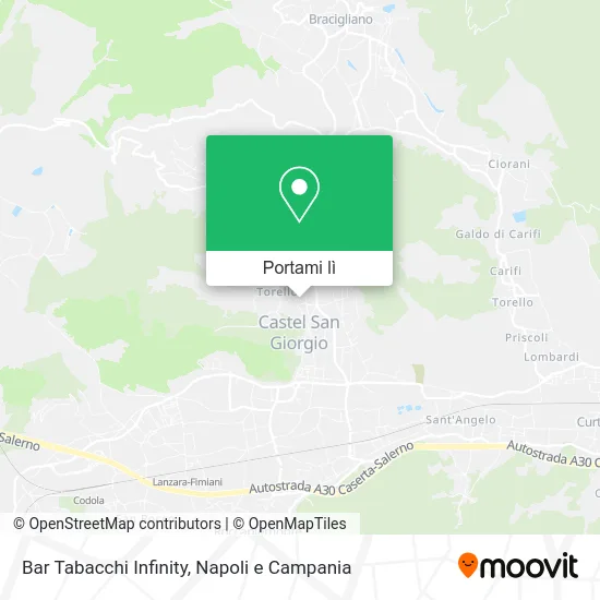 Mappa Bar Tabacchi Infinity