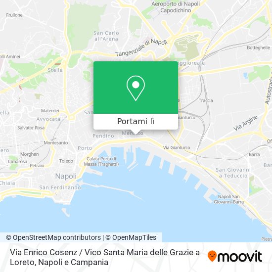 Mappa Via Enrico Cosenz / Vico Santa Maria delle Grazie a Loreto