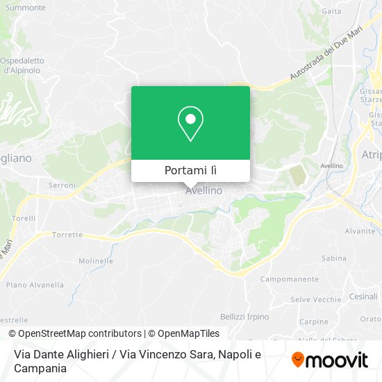 Mappa Via Dante Alighieri / Via Vincenzo Sara