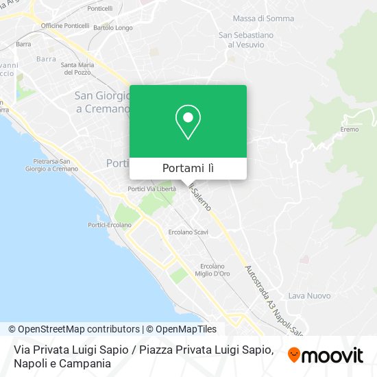 Mappa Via Privata Luigi Sapio / Piazza Privata Luigi Sapio