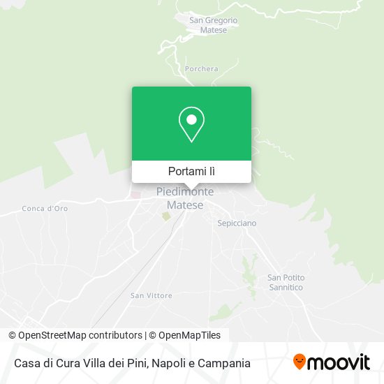 Mappa Casa di Cura Villa dei Pini