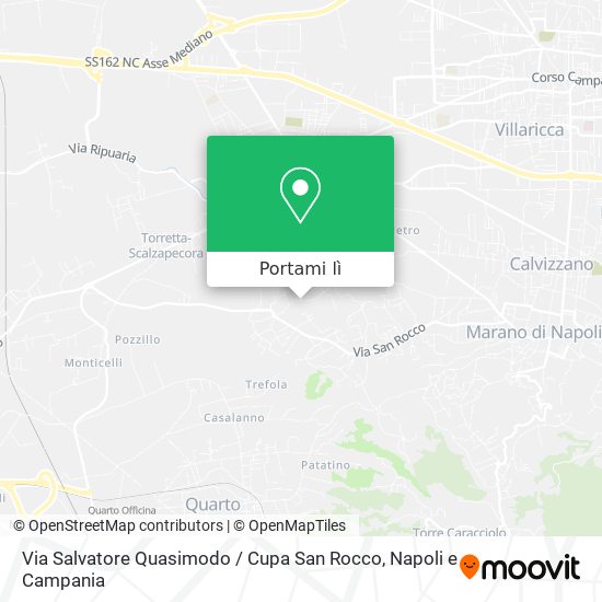 Mappa Via Salvatore Quasimodo / Cupa San Rocco