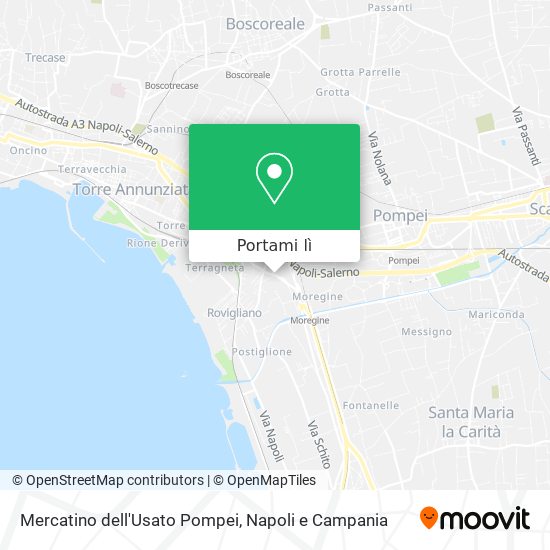 Mappa Mercatino dell'Usato Pompei