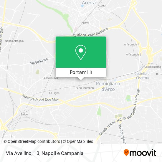 Mappa Via Avellino, 13