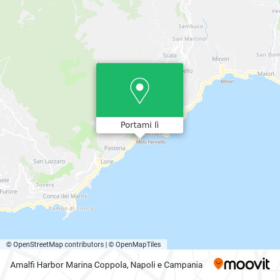 Mappa Amalfi Harbor Marina Coppola