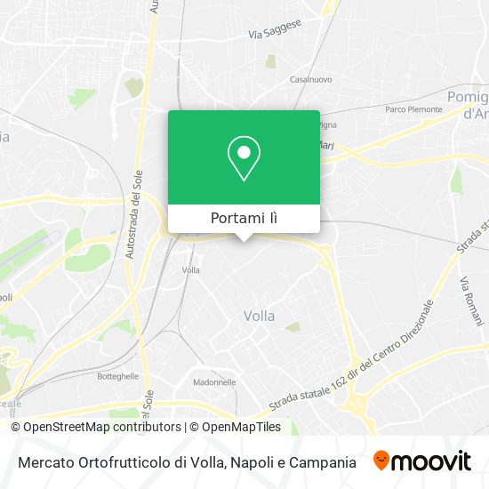 Mappa Mercato Ortofrutticolo di Volla