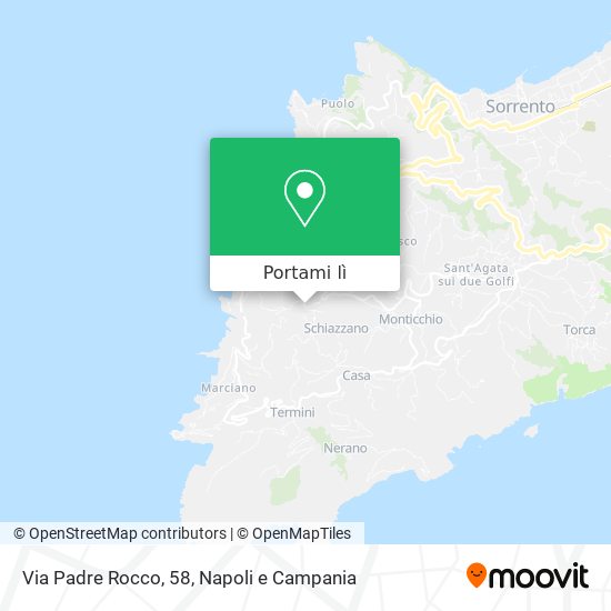 Mappa Via Padre Rocco, 58