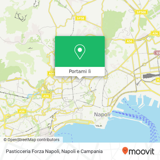 Mappa Pasticceria Forza Napoli