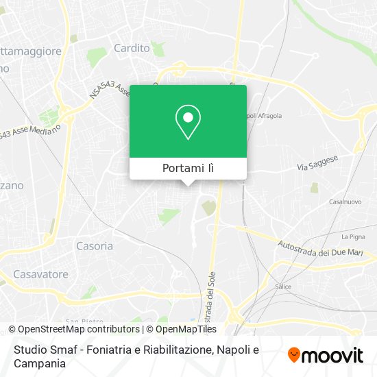 Mappa Studio Smaf - Foniatria e Riabilitazione