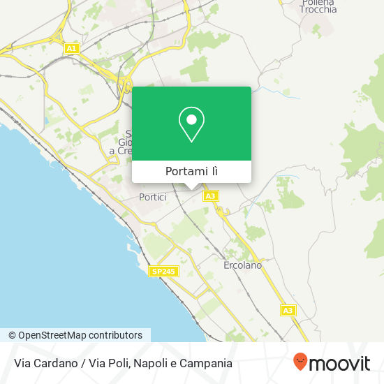 Mappa Via Cardano / Via Poli