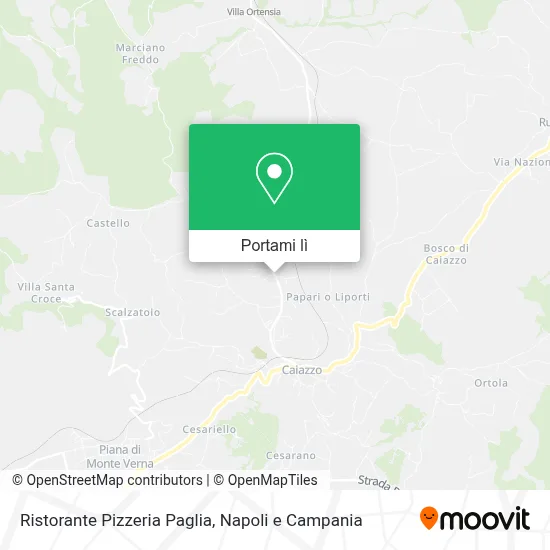 Mappa Ristorante Pizzeria Paglia