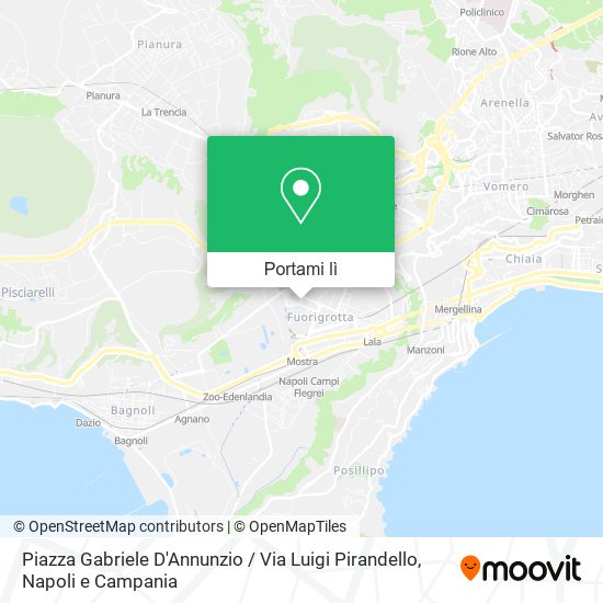Mappa Piazza Gabriele D'Annunzio / Via Luigi Pirandello