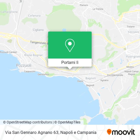 Mappa Via San Gennaro Agnano  63