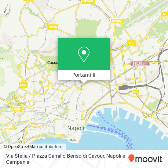 Mappa Via Stella / Piazza Camillo Benso di Cavour