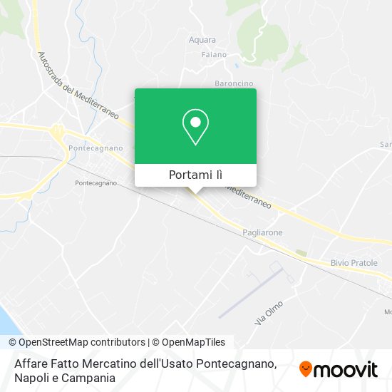 Mappa Affare Fatto Mercatino dell'Usato Pontecagnano