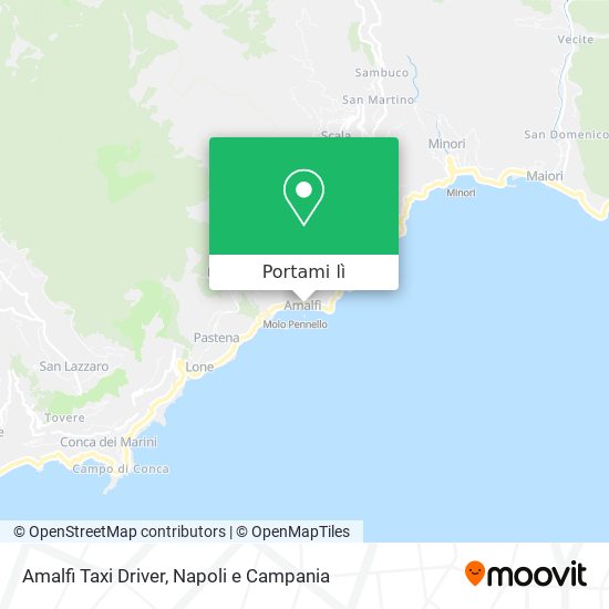 Mappa Amalfi Taxi Driver