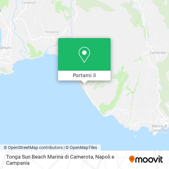 Mappa Tonga Sun Beach Marina di Camerota