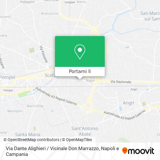 Mappa Via Dante Alighieri / Vicinale Don Marrazzo