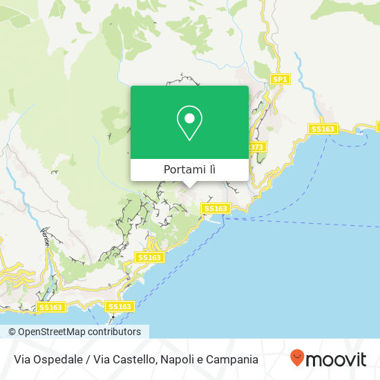 Mappa Via Ospedale / Via Castello