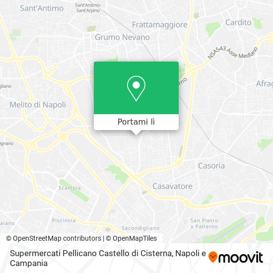 Mappa Supermercati Pellicano Castello di Cisterna