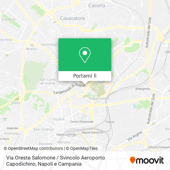Mappa Via Oreste Salomone / Svincolo Aeroporto Capodichino