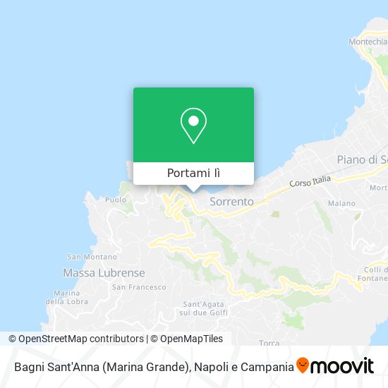 Mappa Bagni Sant'Anna (Marina Grande)