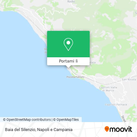 Mappa Baia del Silenzio