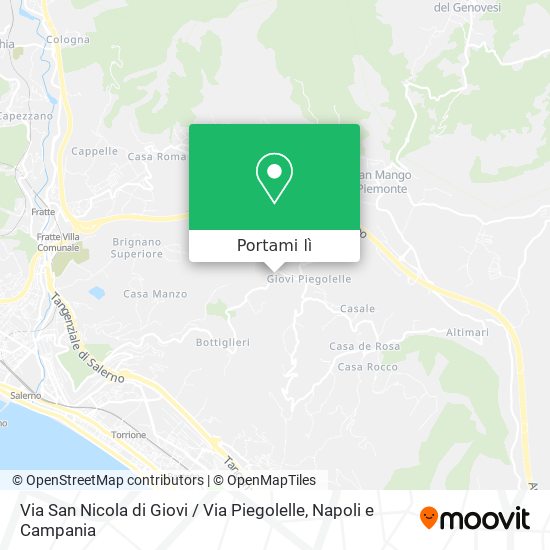 Mappa Via San Nicola di Giovi / Via Piegolelle