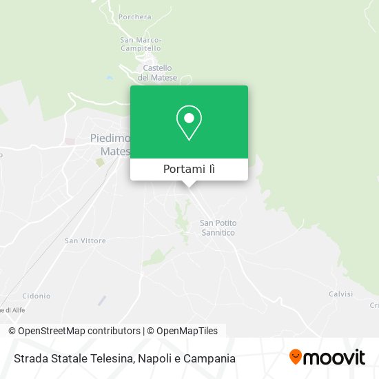Mappa Strada Statale Telesina
