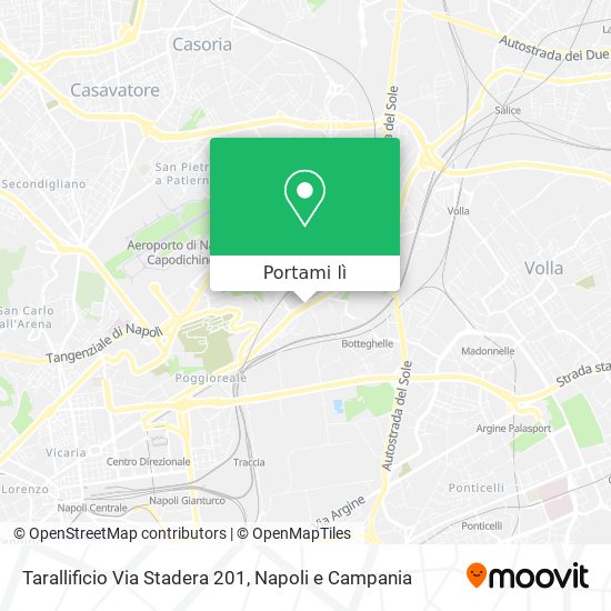 Mappa Tarallificio Via Stadera 201