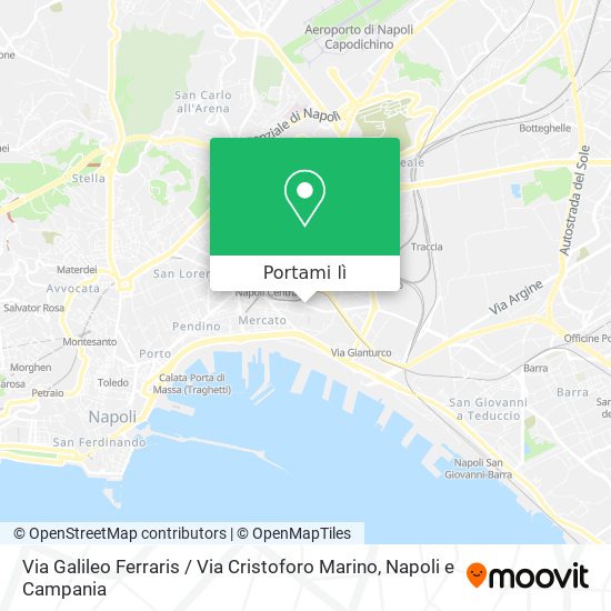 Mappa Via Galileo Ferraris / Via Cristoforo Marino
