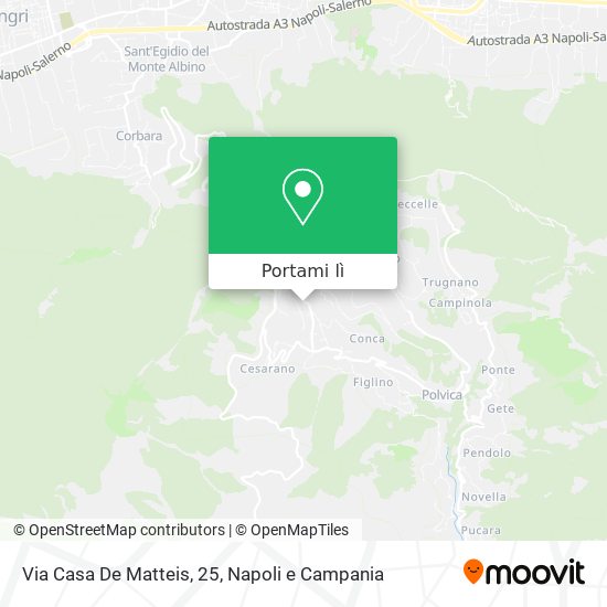 Mappa Via Casa De Matteis, 25