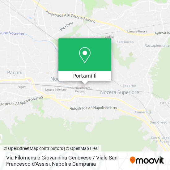 Mappa Via Filomena e Giovannina Genovese / Viale San Francesco d'Assisi