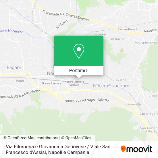 Mappa Via Filomena e Giovannina Genovese / Viale San Francesco d'Assisi