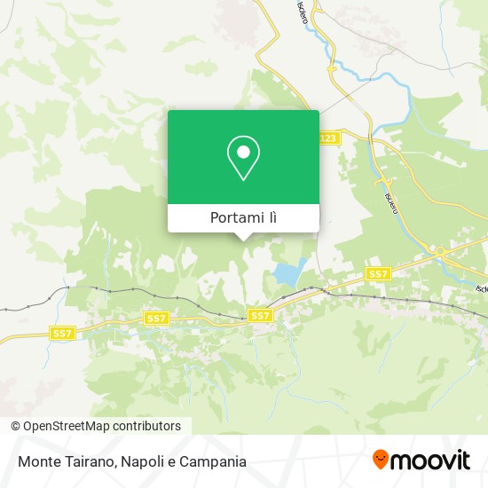 Mappa Monte Tairano