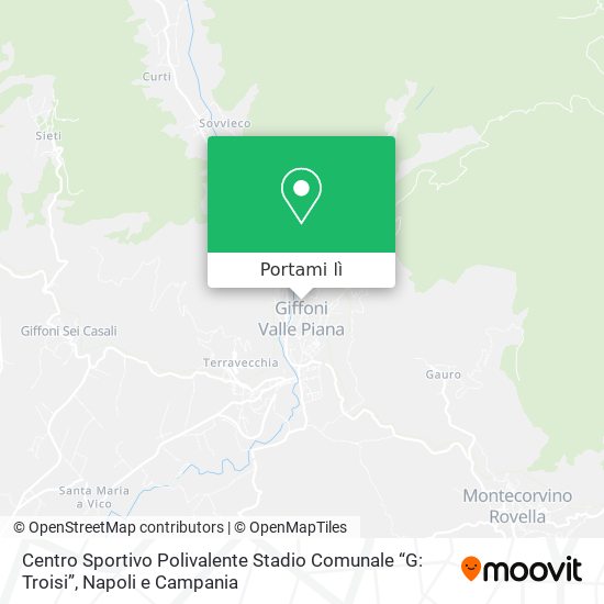 Mappa Centro Sportivo Polivalente Stadio Comunale “G: Troisi”