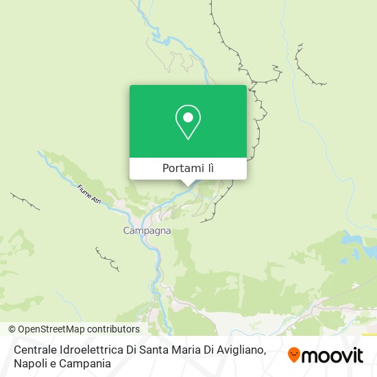 Mappa Centrale Idroelettrica Di Santa Maria Di Avigliano