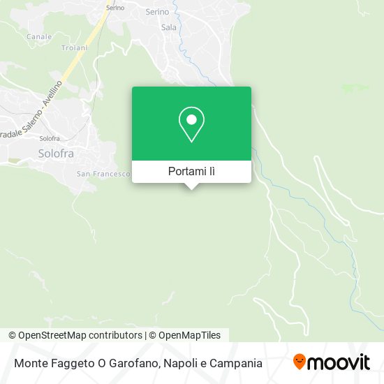 Mappa Monte Faggeto O Garofano