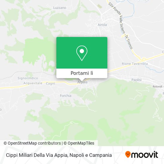 Mappa Cippi Miliari Della Via Appia