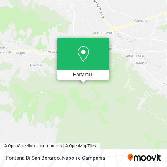 Mappa Fontana Di San Berardo
