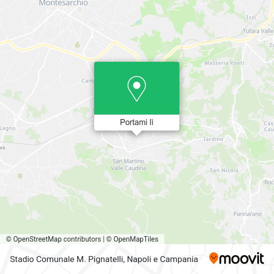Mappa Stadio Comunale M. Pignatelli