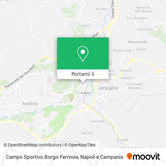 Mappa Campo Sportivo Borgo Ferrovia