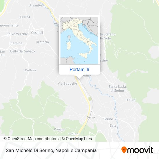 Mappa San Michele Di Serino