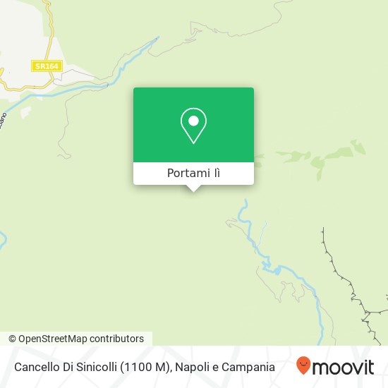 Mappa Cancello Di Sinicolli (1100 M)