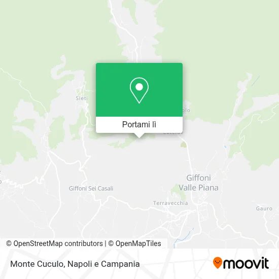 Mappa Monte Cuculo